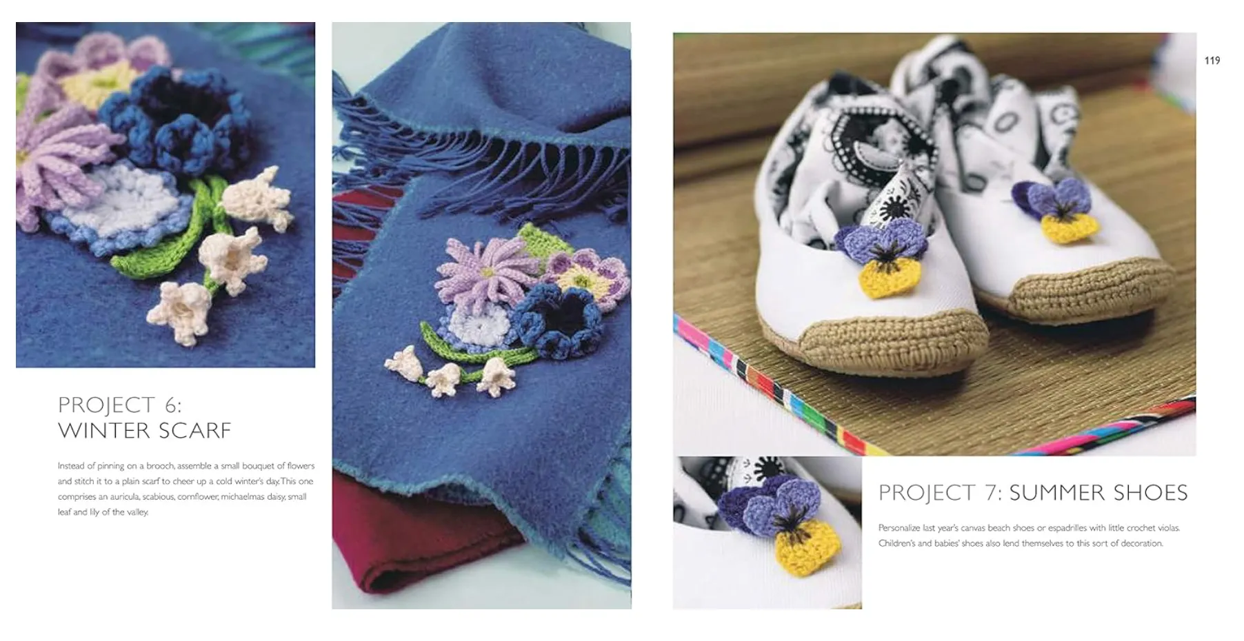 100 Flowers to Knit & Crochet: A collection of beautiful blooms for embellishing clothes, accessories, cushions and throws Book