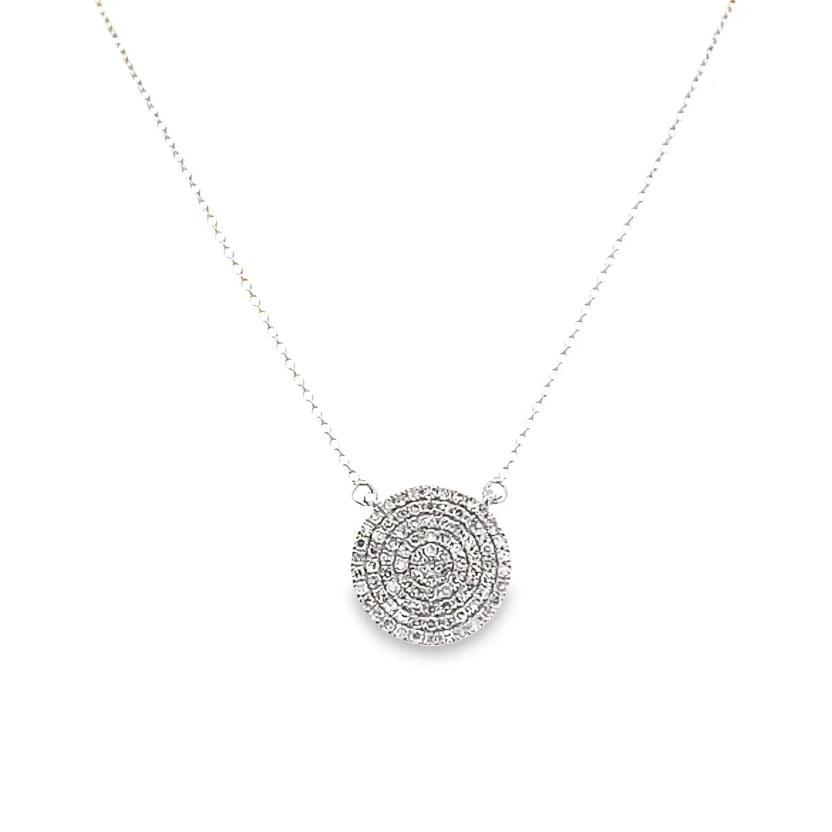 14K Pave Diamond Pendant