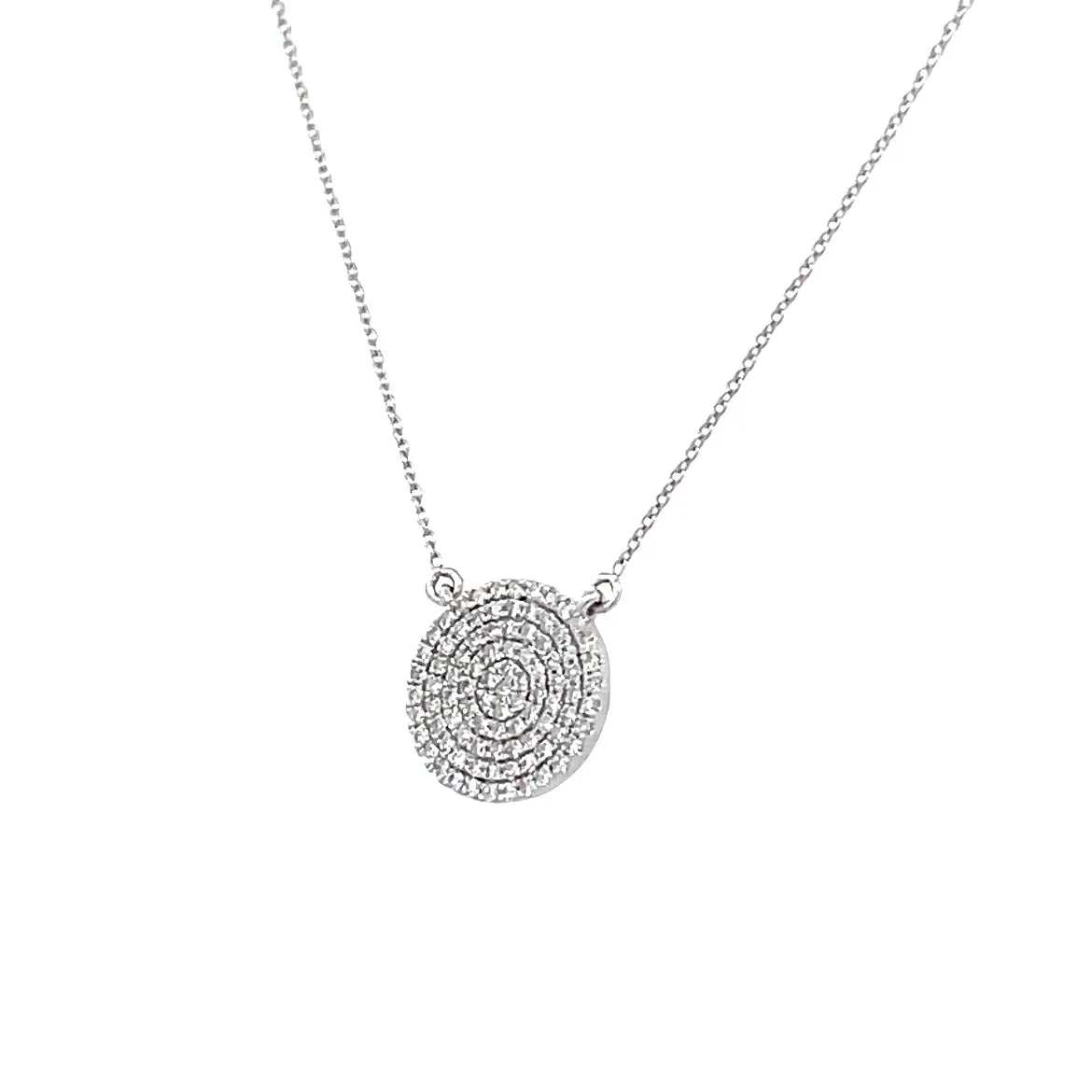 14K Pave Diamond Pendant