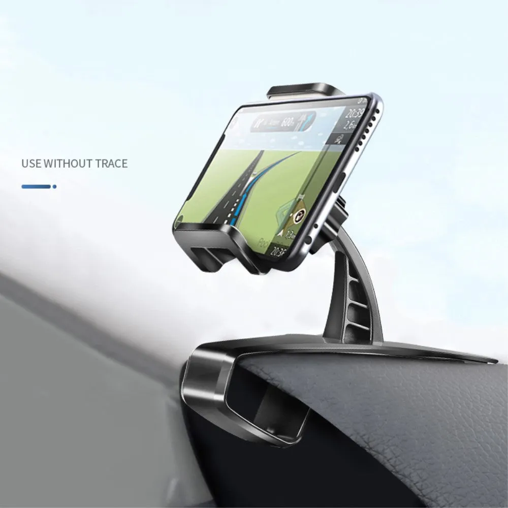 3 in 1 Car GPS Smartphone Holder: Dashboard / Visor Clamp   AC Grid Clip for HiSense Infinity Elegance - Black
