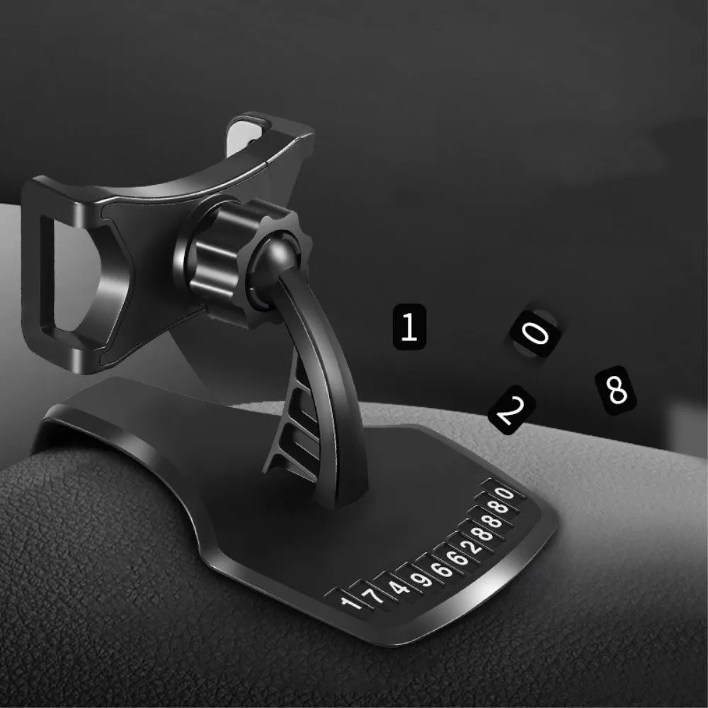 3 in 1 Car GPS Smartphone Holder: Dashboard / Visor Clamp   AC Grid Clip for HiSense Infinity H30 (2019) - Black