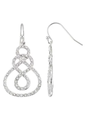 Amore Infinity Drop Earrings - Petite