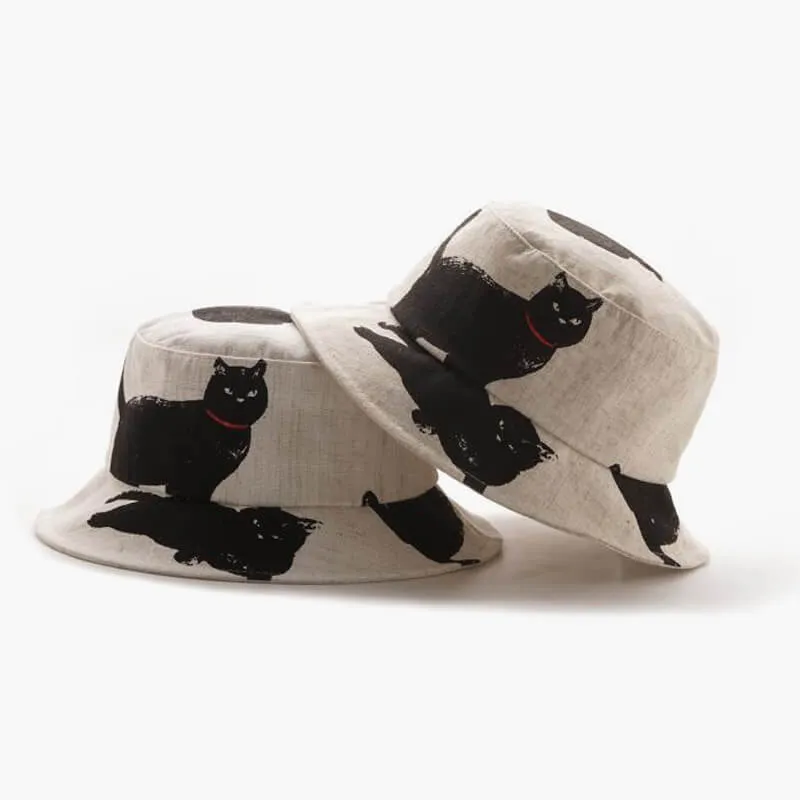 Bad Black Cat Bucket Hat