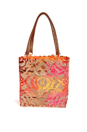 Baroque Magenta Large Tote