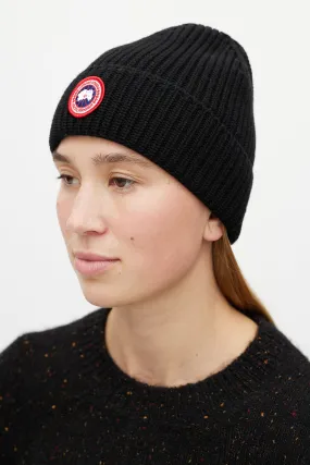 Black & Multicolour Wool Knit Beanie