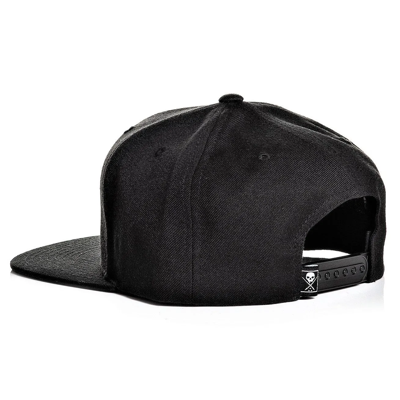 Blaq Letter Black Grey Snapback Cap