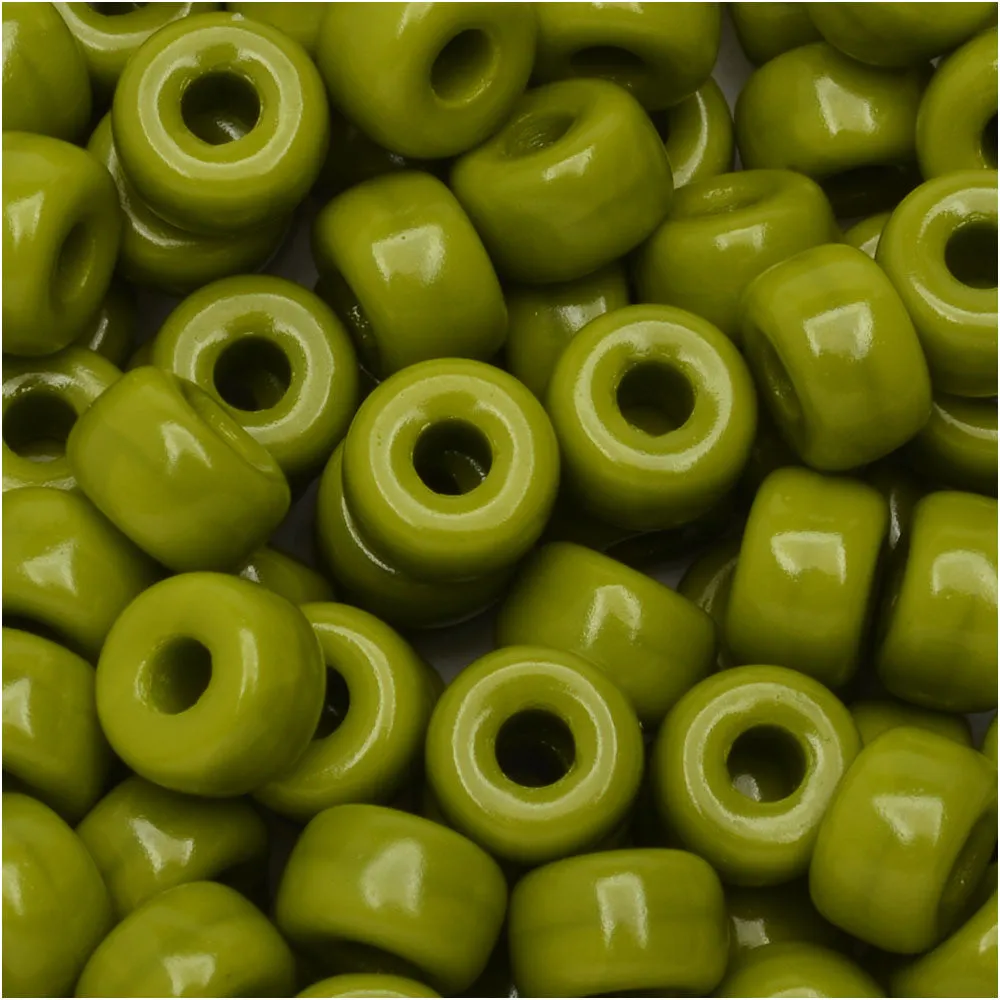 Czech Glass Matubo, 2/0 Seed Bead, Wasabi Opaque (20 Gram Tube)