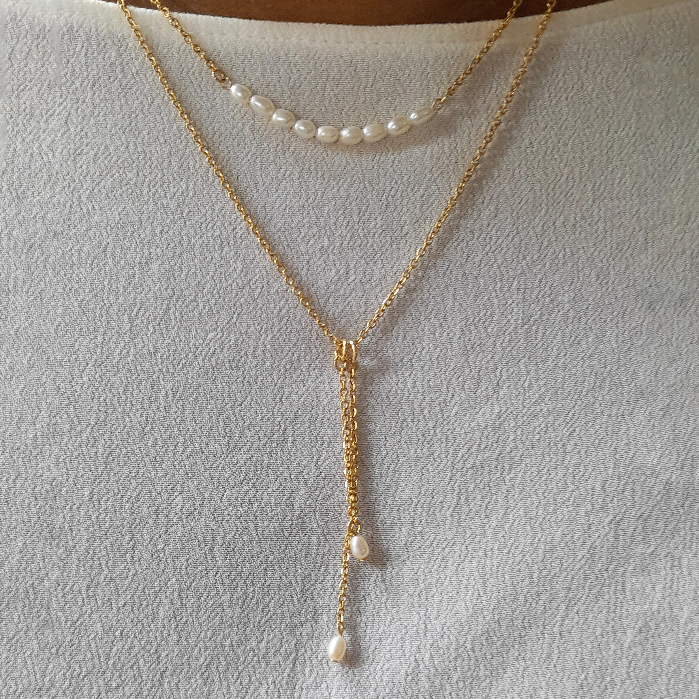 delicate freshwater pearl necklace