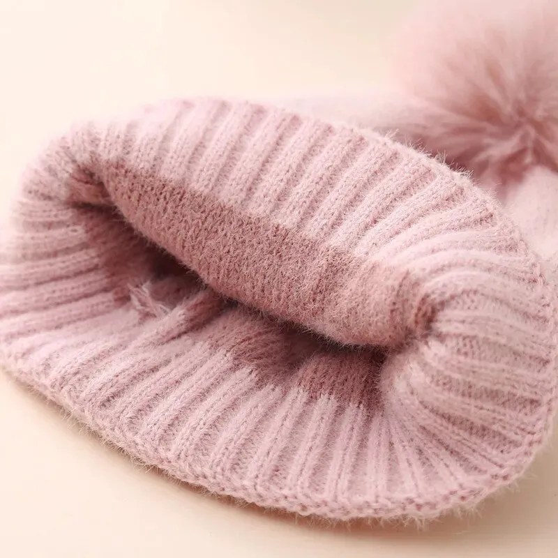 Hearts Baby Knitted Beanie