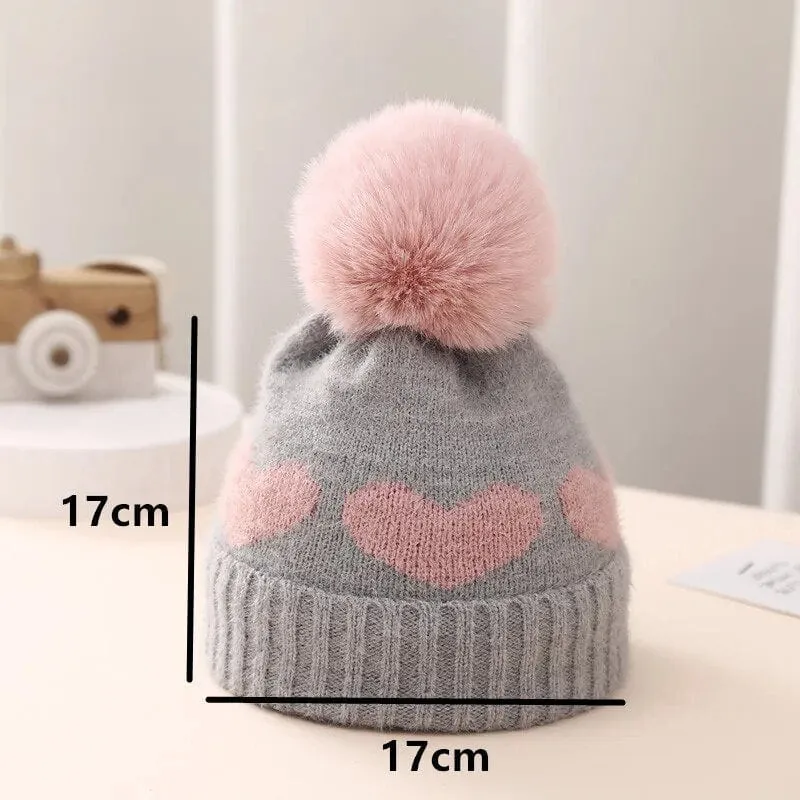 Hearts Baby Knitted Beanie