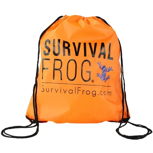 Orange String Backpack
