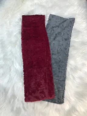 Solid Faux Fur Scarf