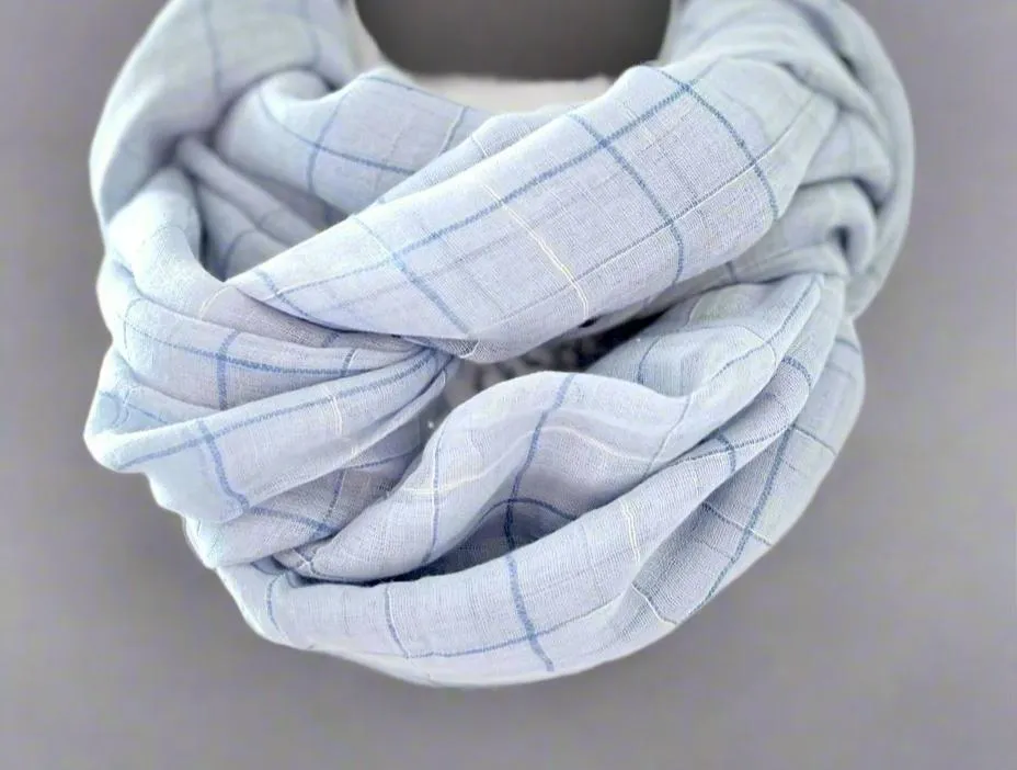 Summer Sky Fine Muslin Scarf