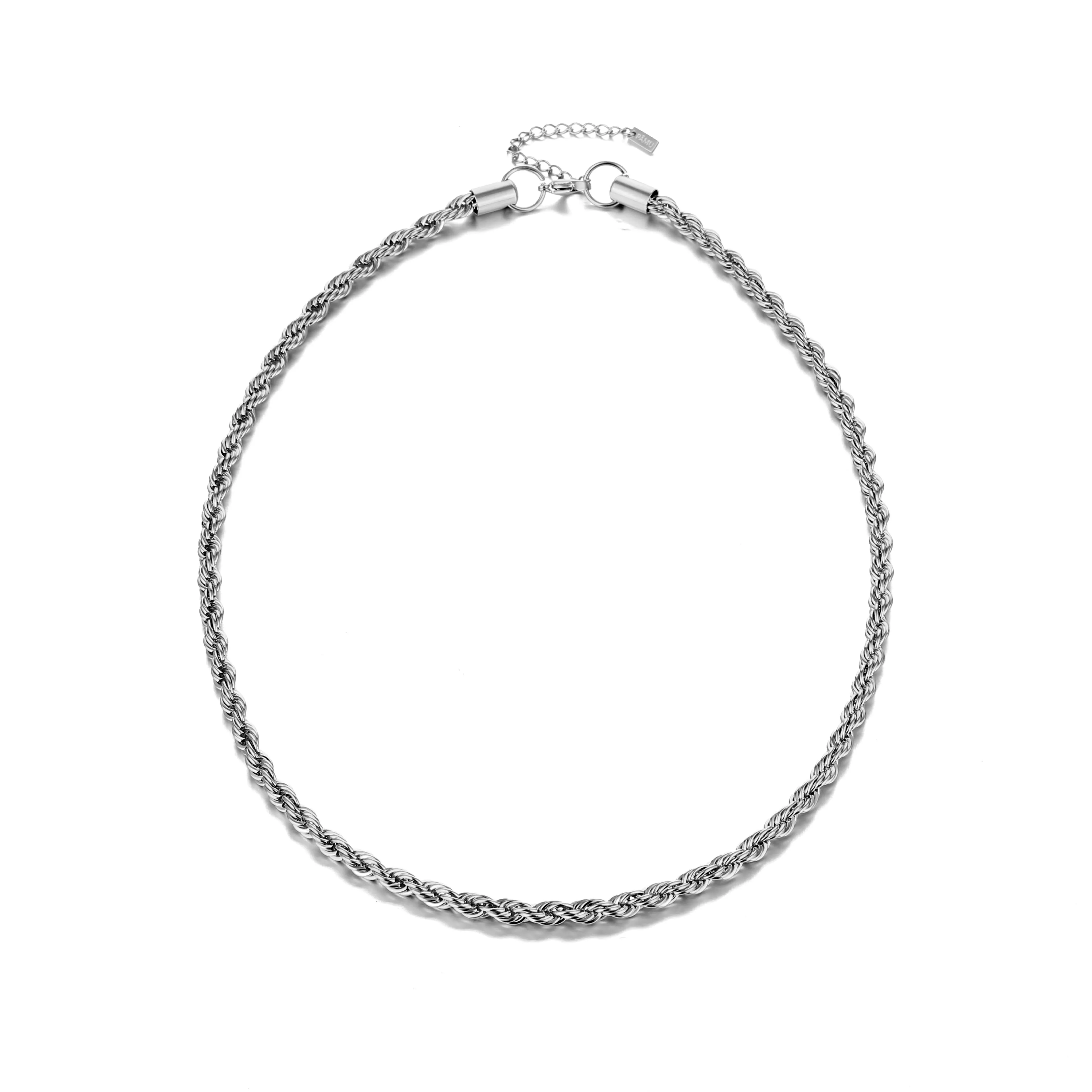 Twiggy necklace - traditional twisted rope chain design necklace