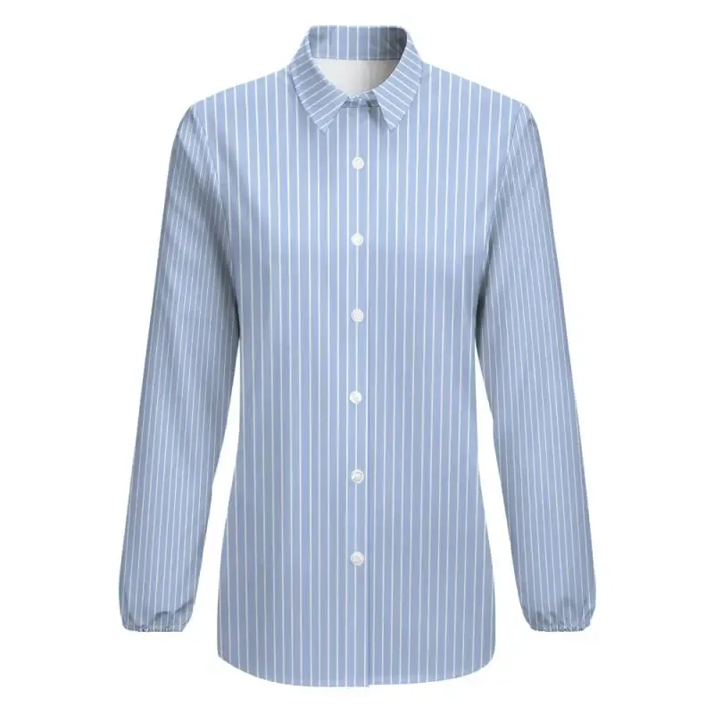 Unleash Effortless Elegance with Our Women's Blue Striped Blouse